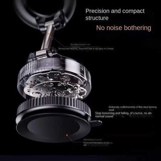 Foldable vacuum phone holder