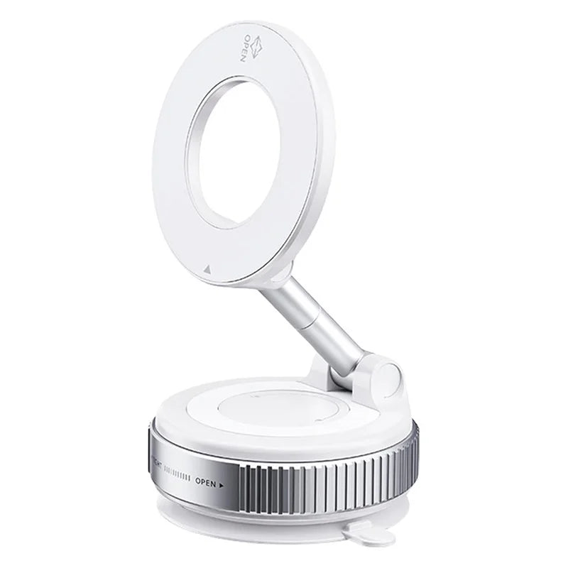 Foldable vacuum phone holder